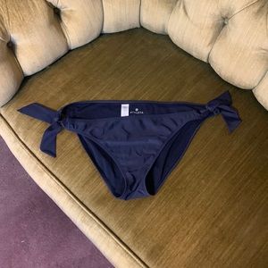 Athleta bikini bottom, navy with side ties